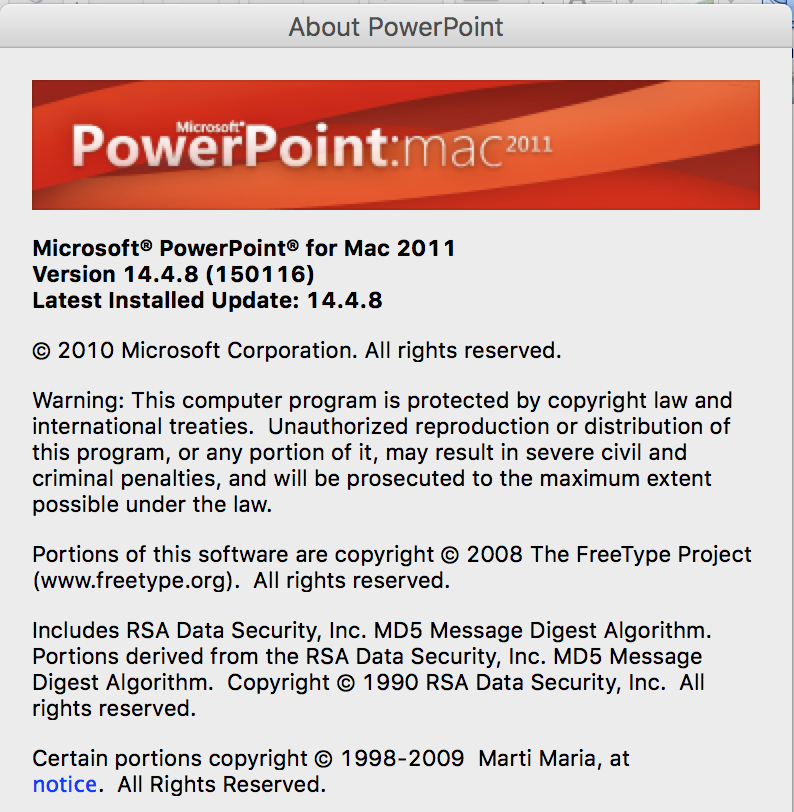 powerpoint for mac latest version